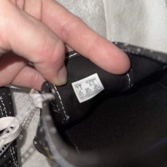 Vans (new) black with gray stars all over and cute skeletons on the sides. - Picture 9 of 9